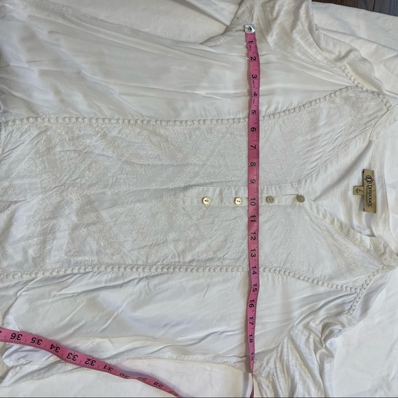 Cream Democracy embroidered shirt - Picture 6 of 8